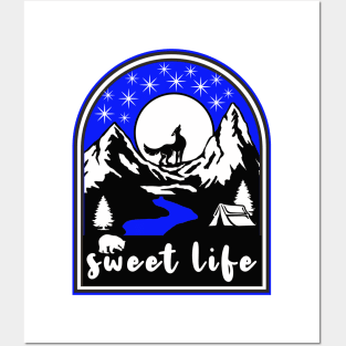 Sweet Life Camping Under the Stars Posters and Art